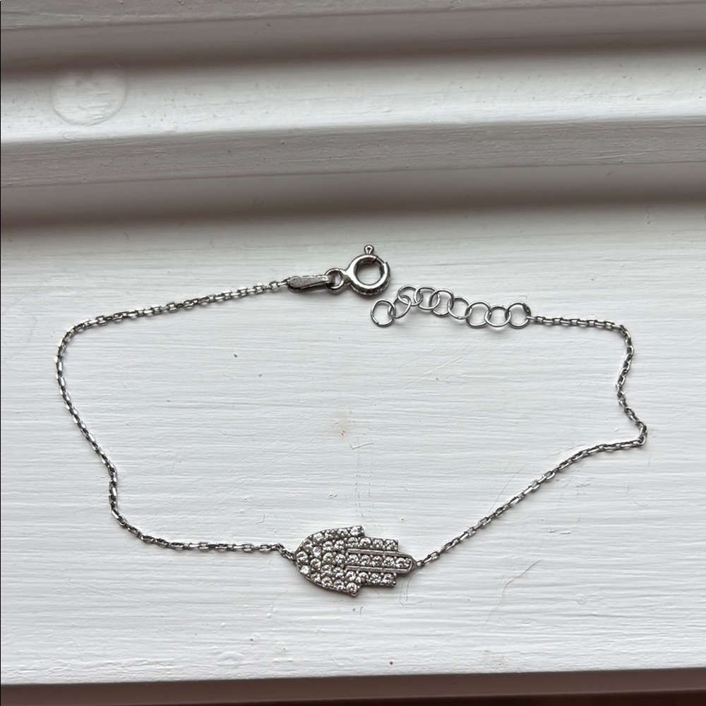 Sterling Silver Hamsa bracelet.